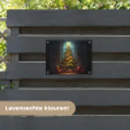 Kerstboom - Cadeau - Kerst - Winter tuinposter los doek klein -sfeer3