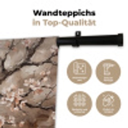 Bloesem - Takken - Schilderij - Beige - Serene Wandkleed katoen klein -tsfeer2_DE