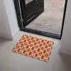 Geometrisch - Retro - Oranje Deurmat klein 898 -sfeer5