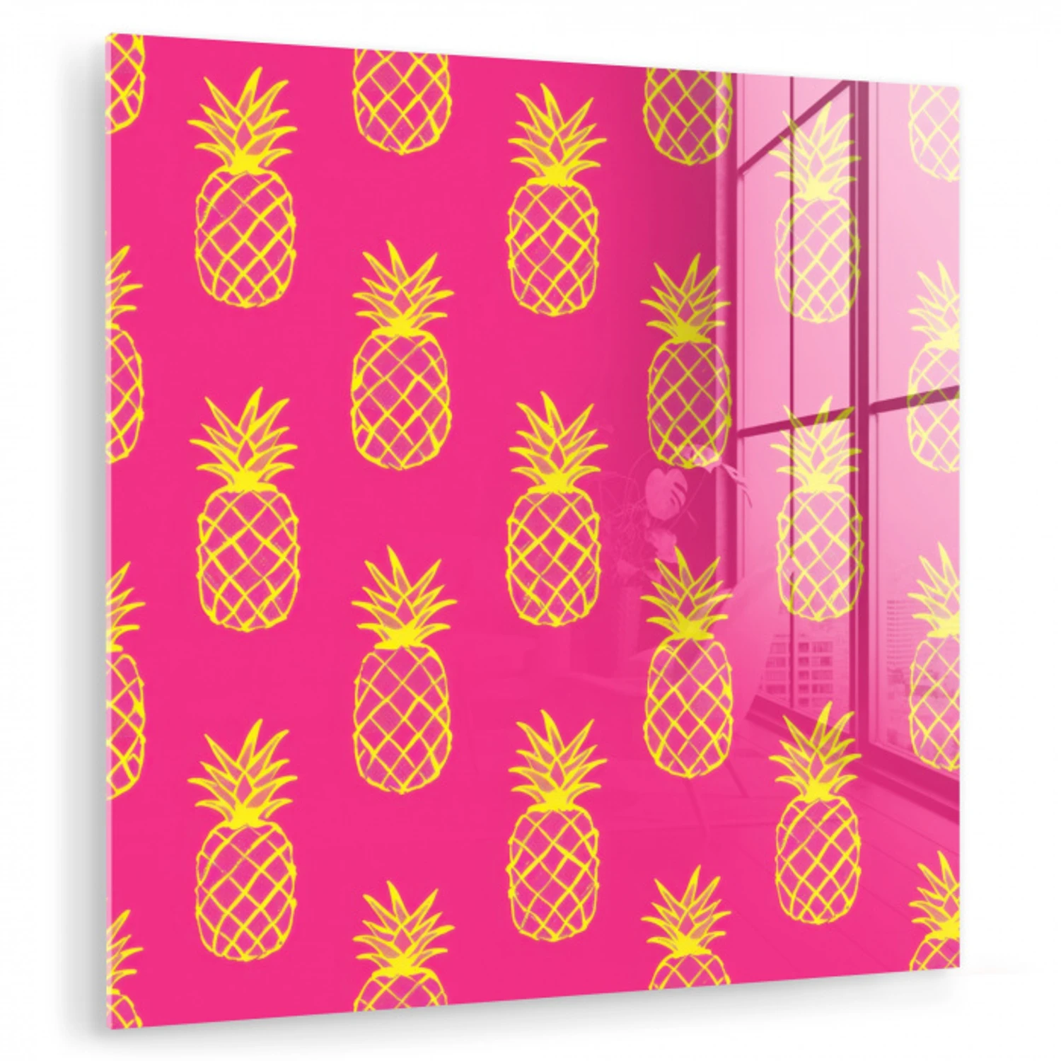 Ananas - Trendy - Roze plexiglas 5mm klein 11 -zzzproduct_nieuw