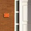 Witte hartjes in hoeken - Sierlijk Naambord Rechthoek middel -sfeer3-rechthoek-S