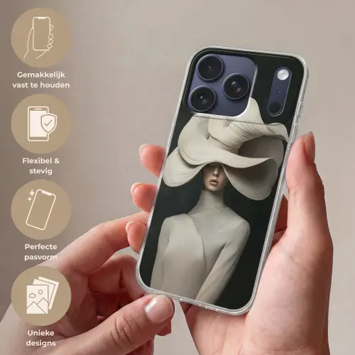 Modern - Vrouw - Hoed Telefoonhoesje iPhone 17 Pro klein -sfeer3_NL