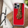 Poot - Luipaard - Ketting - Edelstenen Hoesje iPhone 16 Pro Max met koord klein -sfeer4
