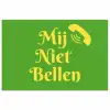 Mij niet bellen - Telefoon - Groen poster papier klein -3d