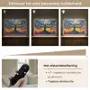 Boom - Kleurrijk - Bloemen - Kunst - Abstract Light Box met batterij (Wandlamp) middel -USP_dimbaarNL