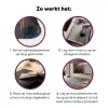 Skyline - Wolkenkrabbers - Water - Blauw Inductie beschermer vinyl 3mm klein -zzzzzzz-cc-werking