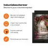 Doorkijk - Rozen - Vintage - Poort Inductie beschermer vinyl 3mm middel -zzzzzzz-td-ups