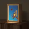 Basketbal -  Lucht - Ring Light Box met kabel (Tafellamp) klein -z3d_website