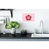 Bloem - Roze - Hartjes Muursticker klein -keuken