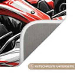 Kart - Coureur - Snelheid - Rood Badmat klein -USP_AntislipDE