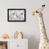 Bladeren - Jungle - Pastel - Tropisch fotolijst zwart zonder passe partout klein -usfeer4_kinderkamer