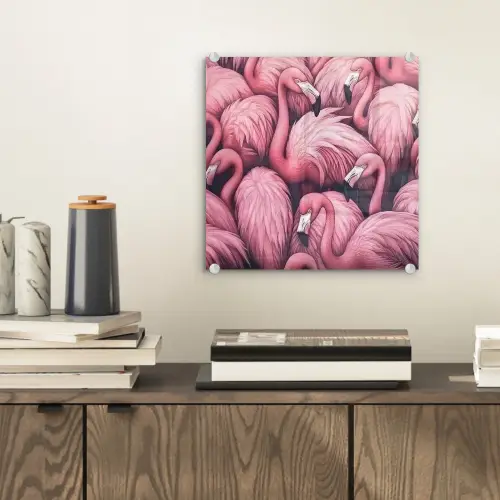 Flamingo - Roze - Dieren plexiglas 5mm klein -sfeer1