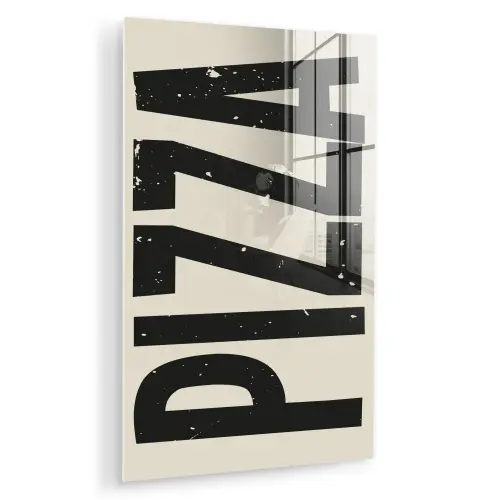 Pizza - Decoratie - Japandi - Vintage plexiglas 5mm klein -zzzproduct_nieuw