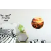 Zonnebloemen - Zonsondergang - Landschap Wandcirkel aluminium klein -kinderkamer
