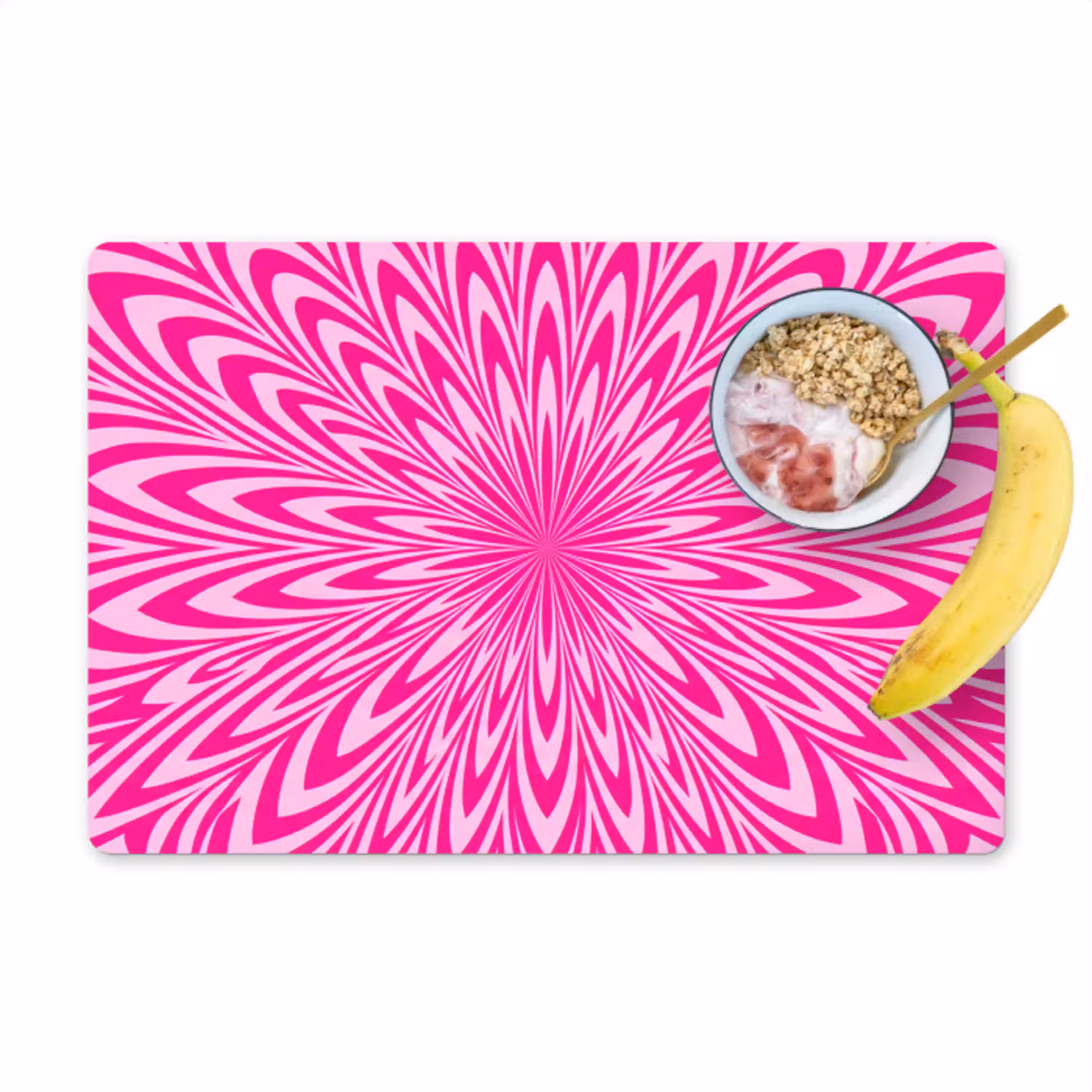 Patroon - Optisch - Roze Placemat vinyl groot -zzzproduct_Kitchenyeah-website