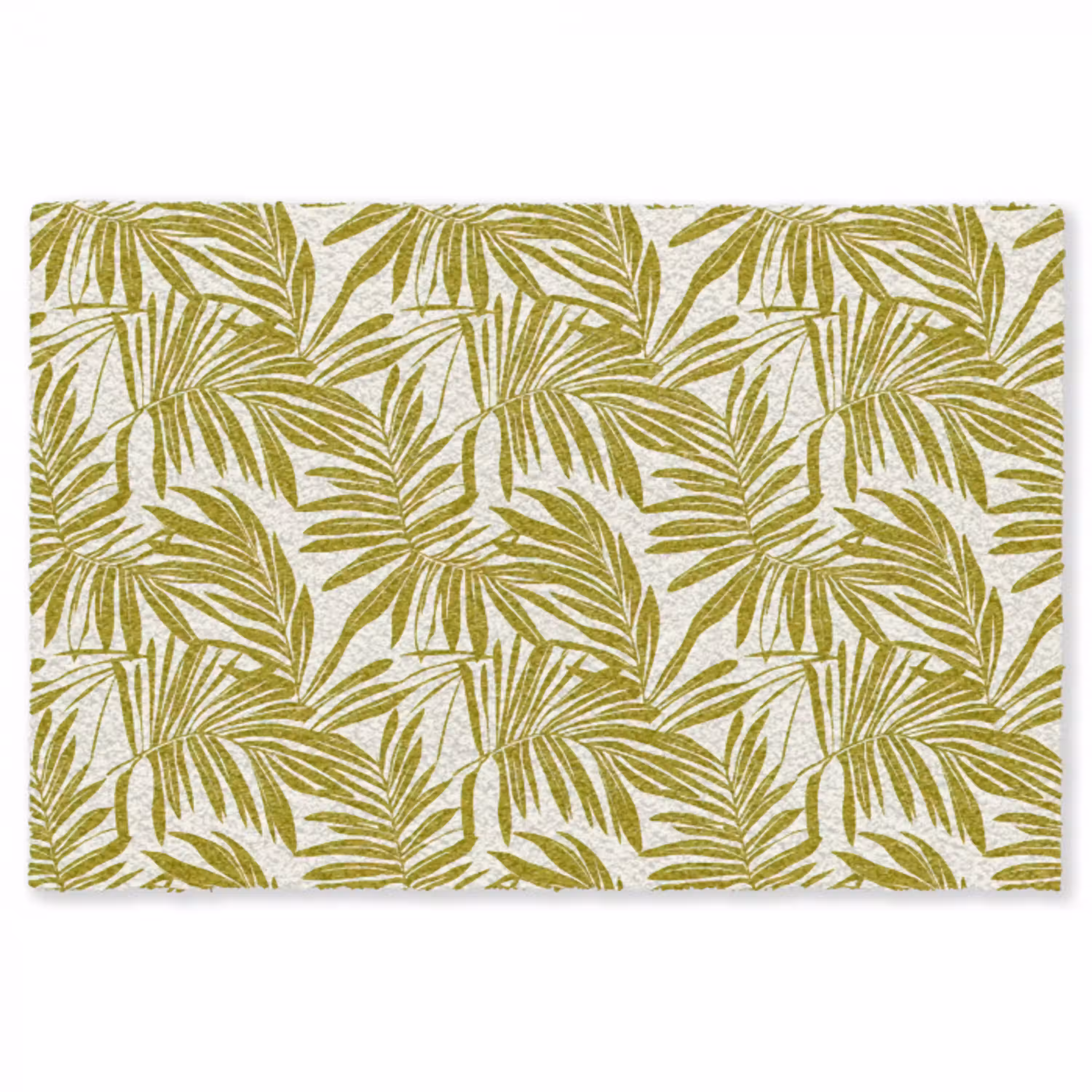 Palmblad - Patroon - Groen Vloerkleed Rechthoek klein 1091 -3d