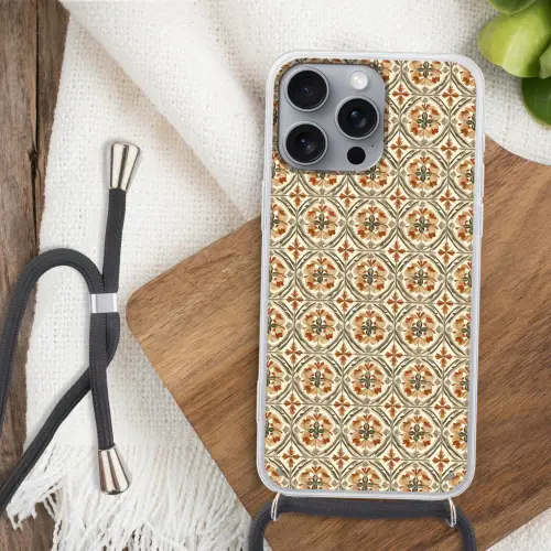 Elegant - Antiek - Kleurrijk Hoesje iPhone 16 Pro Max met koord klein 804 -sfeer4