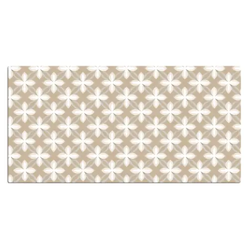 Patroon - Symmetrisch - Beige Muismat XXL klein 681 -3d_leeg