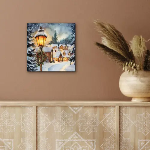 Kerstdorp - Huizen - Sneeuw - Kerst aluminium wit klein -sfeer4