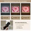 Hartvorm - Roze - Tie dye Light Box met batterij (Wandlamp kind) middel -USP_lichtkleurNL