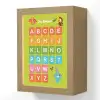 Educatief - Alfabet leren - Groen - Bosdieren - Letters Light Box met kabel (Wandlamp kind) klein -3d