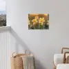 Bloemen - Geel - Wazig tuinposter los doek klein -sfeer8