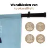 Bladeren - Wit - Vlinder - Insect Wandkleed katoen klein -sfeer2