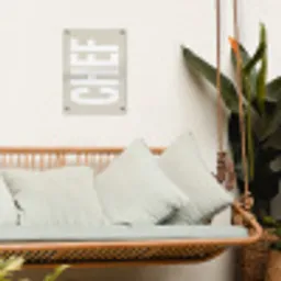 Wit - Chef - Decoratie - Japandi tuinposter los doek klein -sfeer7
