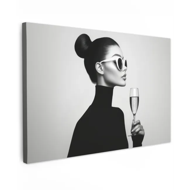 Buiten canvas - Vrouw - Champagne - Modern