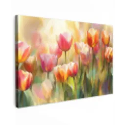 Tulpen - Sprookjesachtig - Kleurrijk canvas 2cm klein -z3d