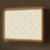 Floraal - Ornament - Beige Light Box met batterij (Wandlamp) middel 907 -z3d_website