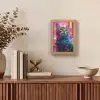 Kat - Pop art - China - Neon - Stad Light Box met kabel (Tafellamp) klein -sfeer2