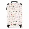 Terrazzo patroon kleurrijk licht roze NBS - Handbagage koffer - Volwassenen Unisex middel -productfoto_recht
