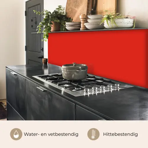 Rood - Kleur - Effen keuken achterwand 2 middel 871 -usp_NL