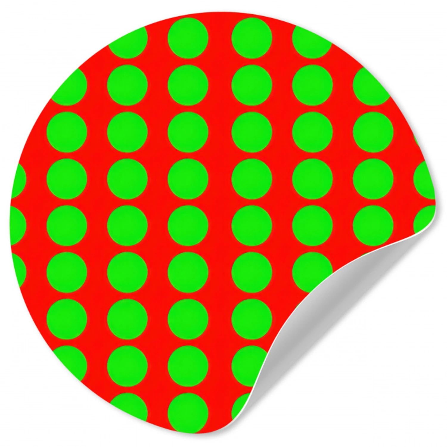 Stippen - Patroon - Groen Wandcirkel behangsticker klein 186 -3d