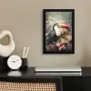 Toekan - Vogels - Bloemen - Planten - Tropisch fotolijst zwart zonder passe partout klein -sfeer1