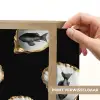 Oesters - Zwart - Vissen - Goud Light Box met batterij (Wandlamp) middel -USP_websiteprintNL