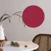 Rood - Effen kleur Wandcirkel behangsticker klein 186 -sfeer3