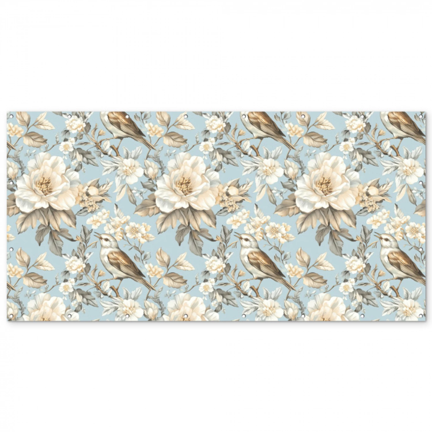 Botanisch - Zangvogel - Blauw Balkonbeschermer Duitsland klein 596 -zz_3d