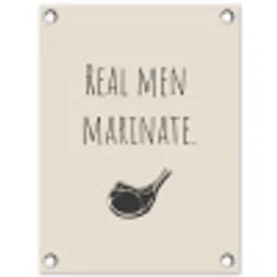 Vlees - Minimalistisch - Beige - Quote tuinposter los doek klein -3d