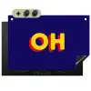 Blauw - Geel - OH - Schaduw Inductie beschemer met haakjes klein -3d