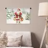 Kerstman- Winter - Sneeuw - Wit - Rood Wandkleed katoen klein -sfeer4