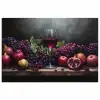 Wijn - Fruit - Stilleven poster papier klein -3d