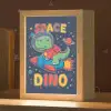 Dino - Raket - Kleurrijk Light Box met kabel klein -zzz_3d_website