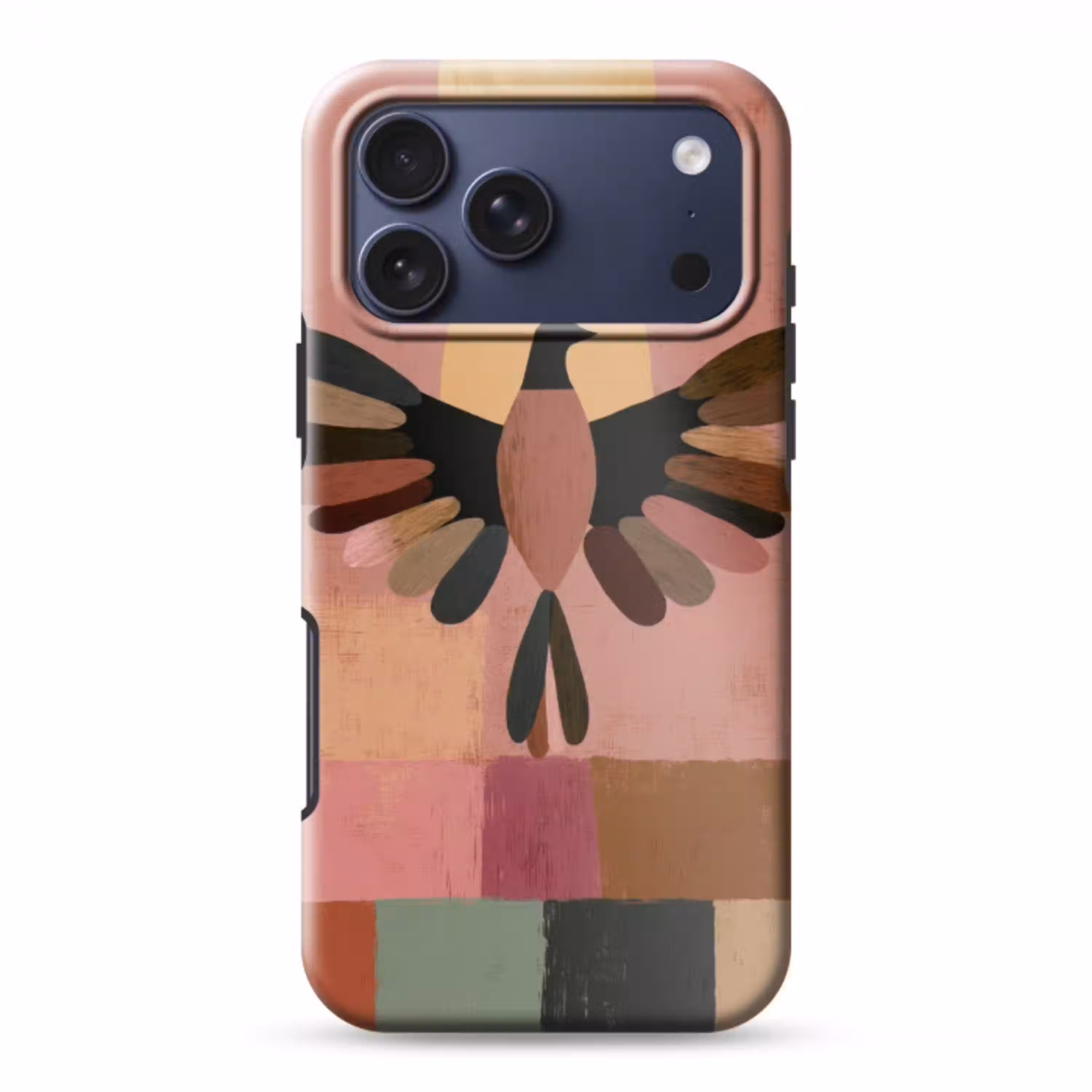 Illustratie - Vogel - Vlakken - Kleurrijk Toughcase MagSafe Apple iPhone 17 Pro Max klein -3d
