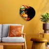 Fastfood - Graffiti - Hamburger - Eten - Modern Wandcirkel Organisch Forex 3mm klein -sfeer4