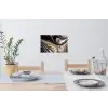 Marmerlook - Zwart - Goud - Wit - Glitter - Marmer Muursticker klein -eettafel