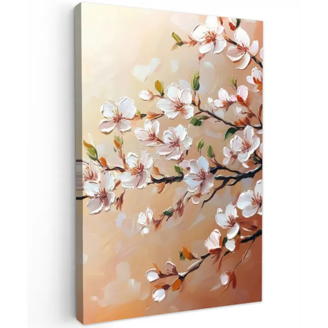 Bloesemtakken - Schilderachtig - Roze canvas 2cm klein -z3d