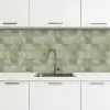 Vlakken - Rustiek - Groen keuken achterwand 2 middel 871 -3d