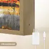 Kunst - Zwart - Abstract Light Box met batterij (Wandlamp) middel -USP_websiteoplaadbaarNL